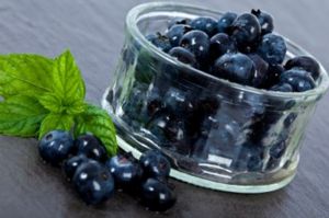 Blueberries and Mint