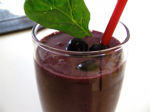 chocolate blue smoothie