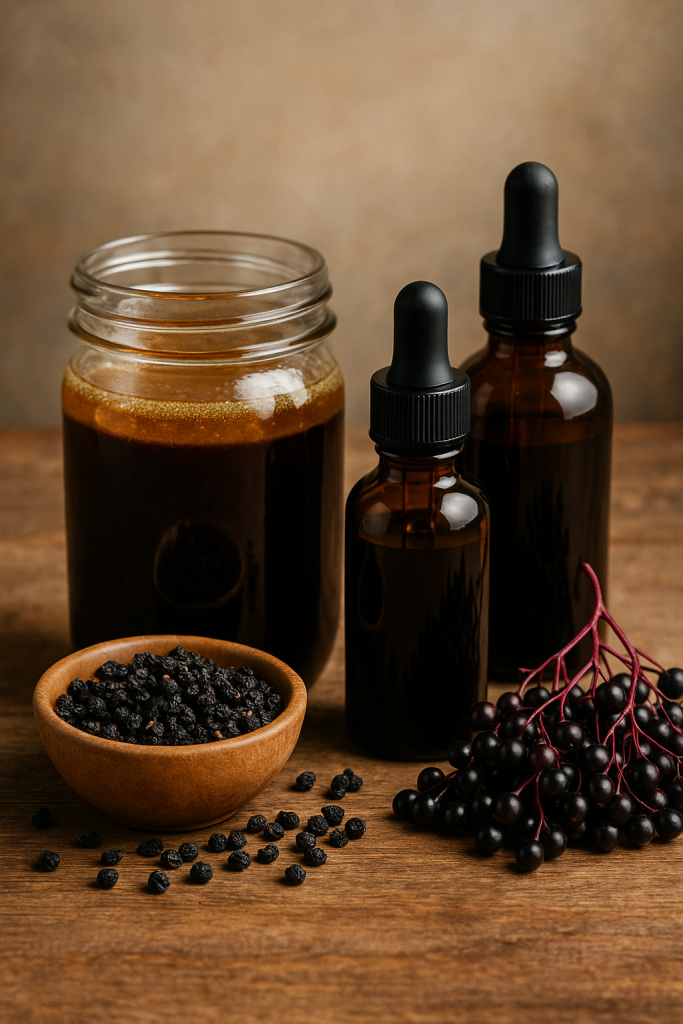 how to make an elderberry tincture